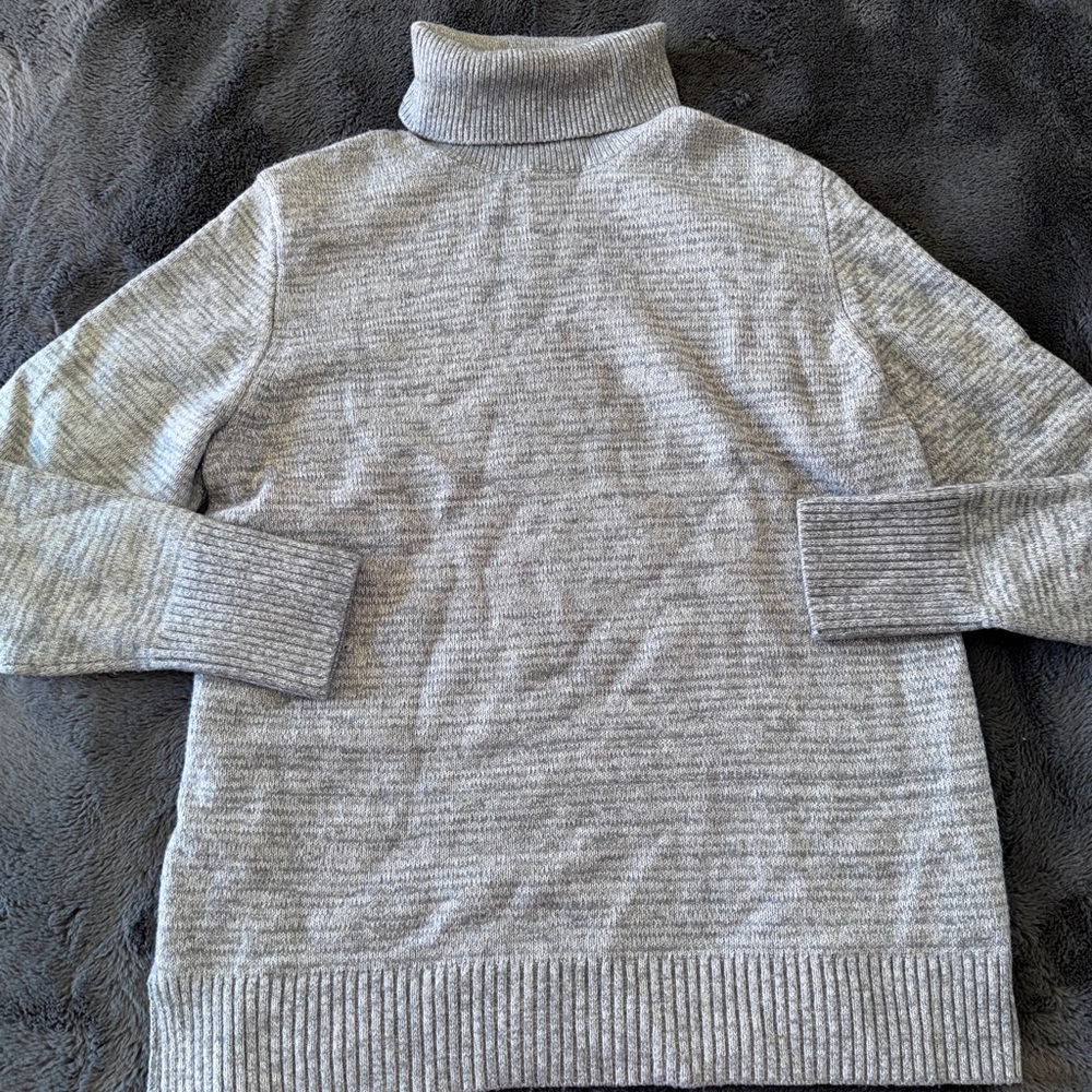 NWOT J.Crew Mercantile turtleneck grey sweater size L